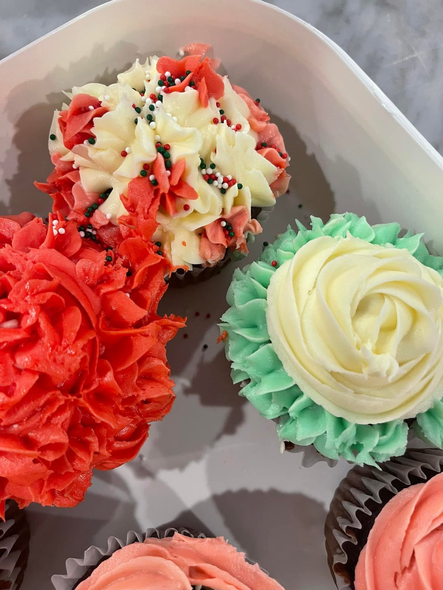 Decorated cupcakes by Debbie Coles, Created to Serve You