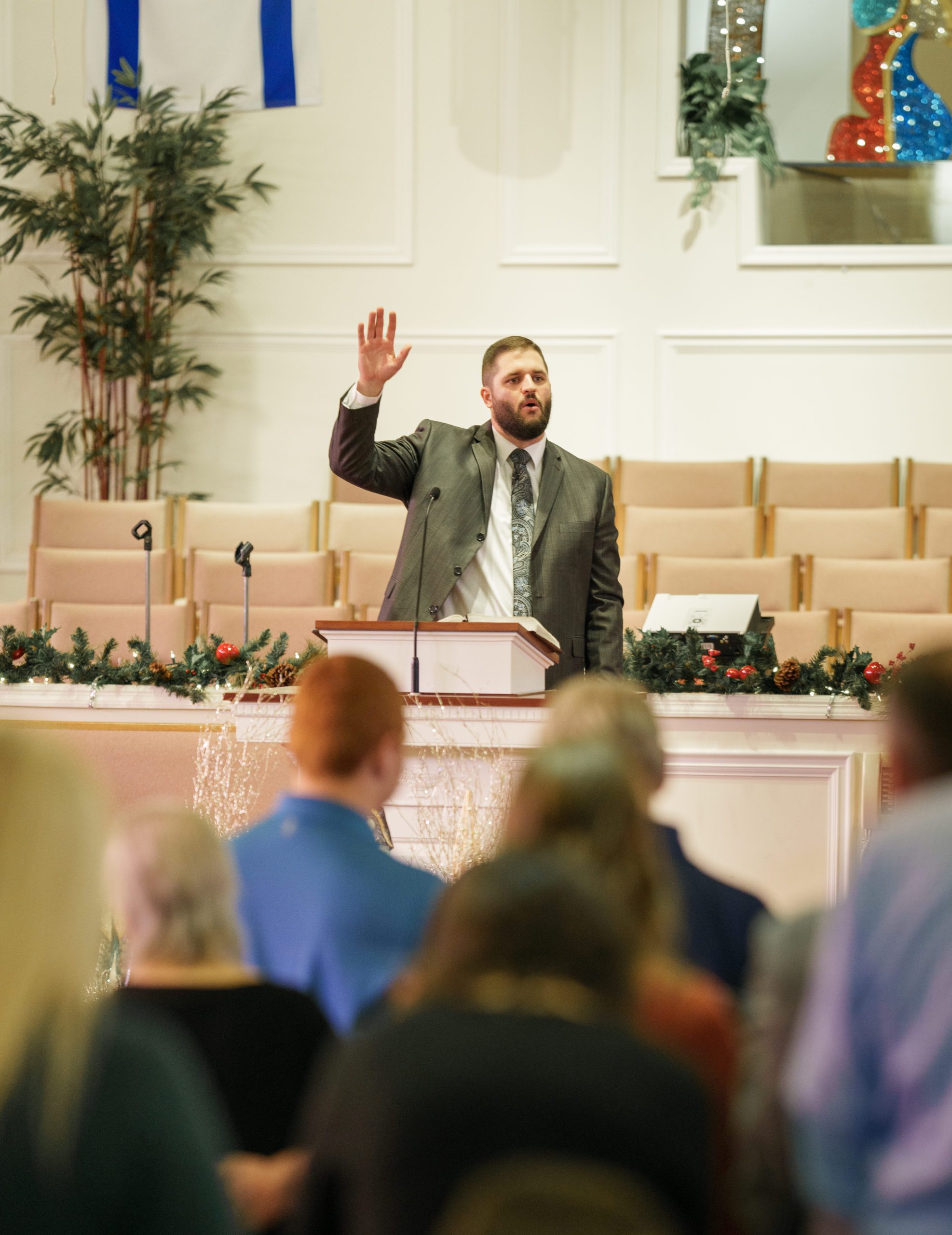 Pastor preaching
