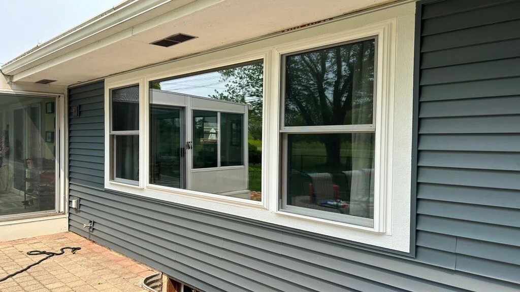 Window installation siding home