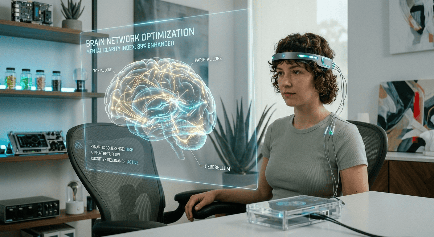 Biohacking for mental clarity through brain network optimization Biohacking for mental clarity through brain network optimization
