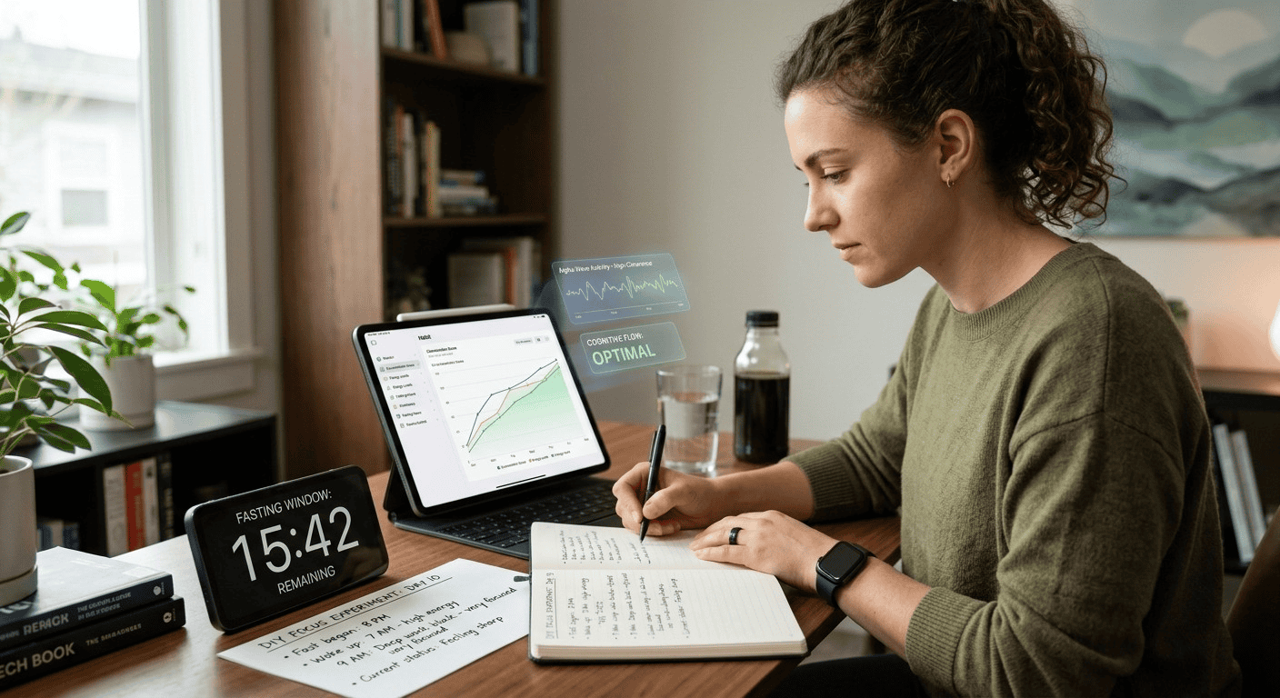 Intermittent fasting as a DIY focus experiment for biohacking mental clarity. Intermittent fasting as a DIY focus experiment for biohacking mental clarity.