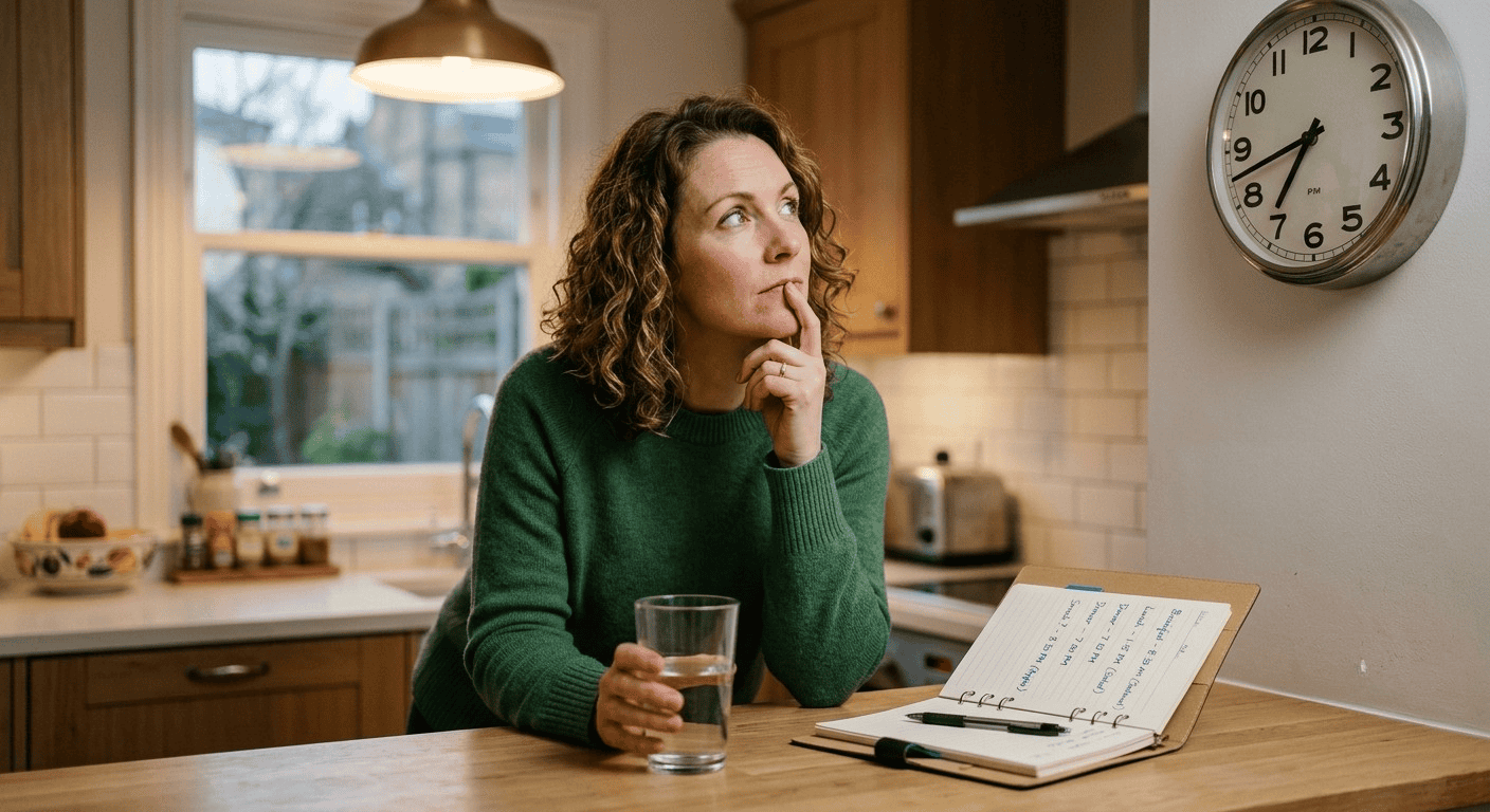 Woman practicing intermittent fasting, staying hydrated and mindful of IF benefits evidence