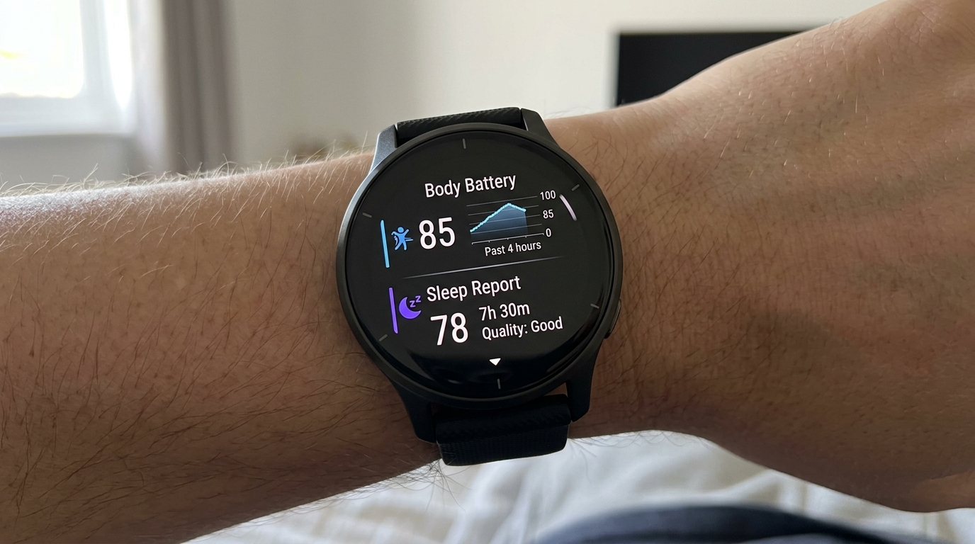 Garmin Venu 3 wearable for HRV and sleep, supporting home recovery tracking for athletes. Garmin Venu 3 wearable for HRV and sleep, supporting home recovery tracking for athletes.