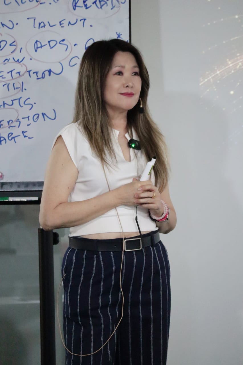 Dr Rebecca Lee speaking
