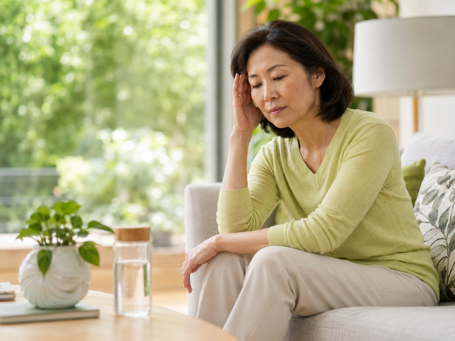 Woman feeling lower energy