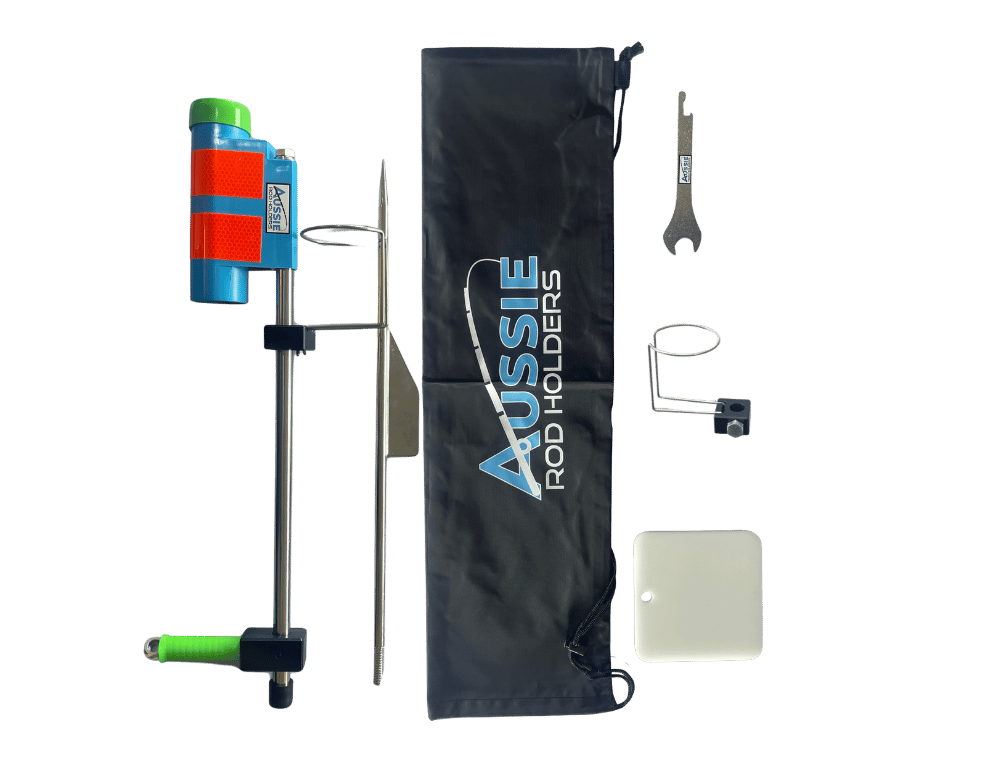 Aussie Rod Holder with Father's Day accessories kit