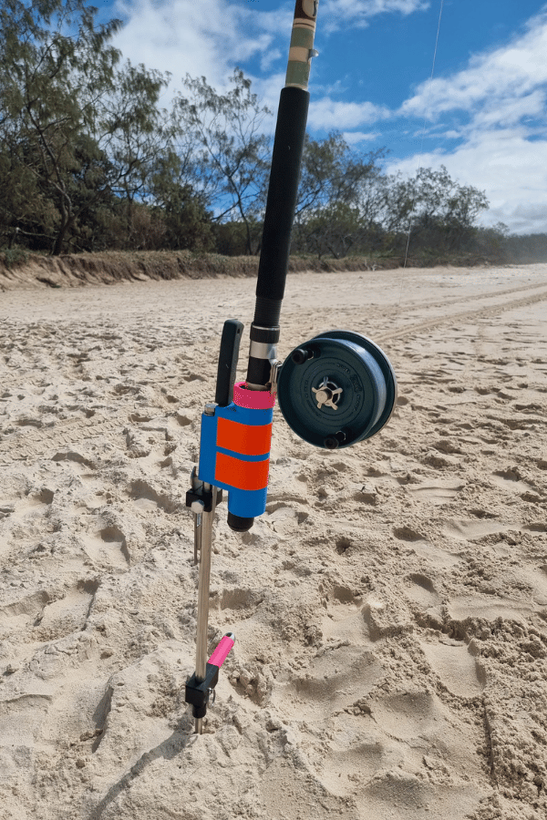 Aussie Rod Holder beach fishing setup