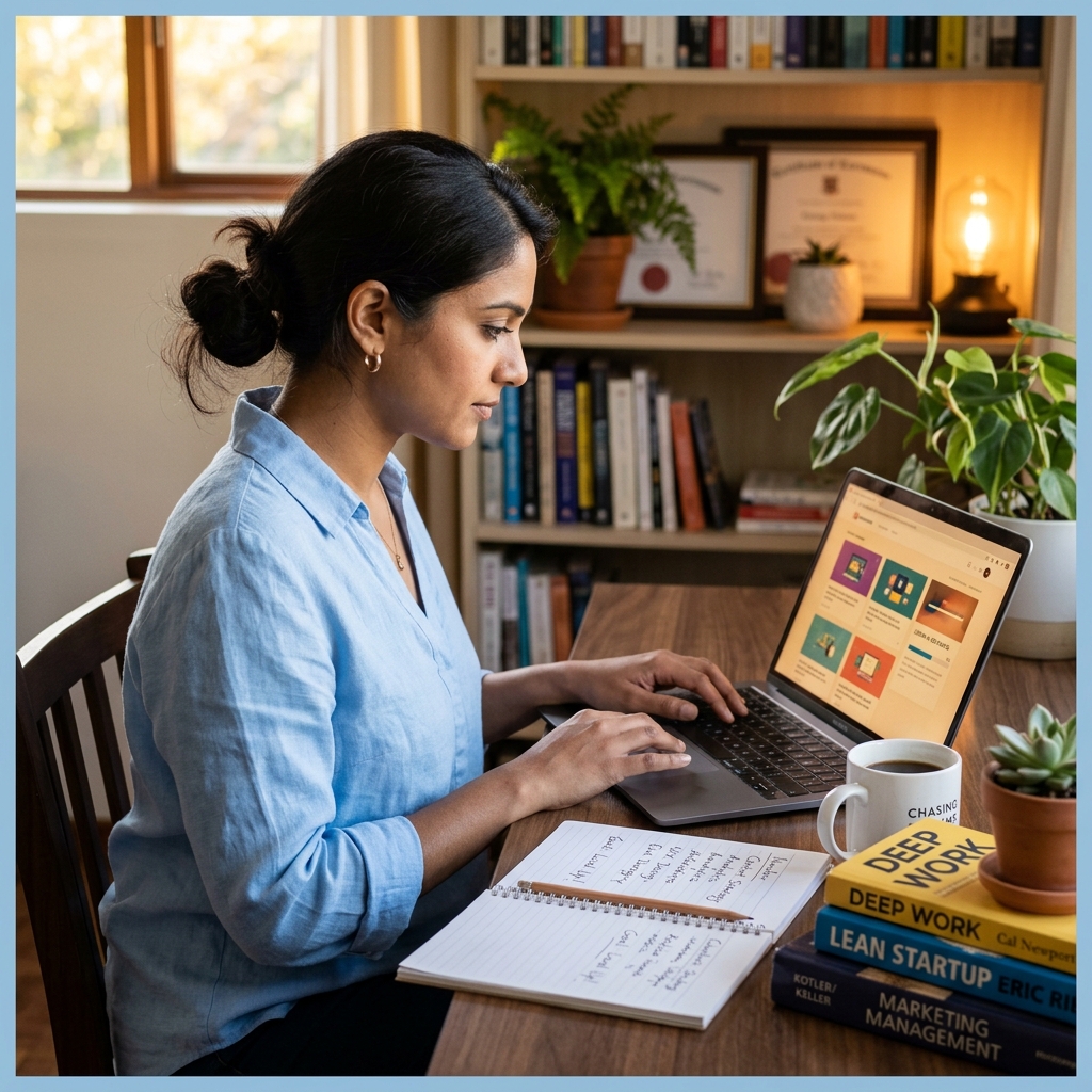 iPasella Education Hub — certified online courses, skills training and literacy programmes, plus career counselling. A South African member studying online to grow her skills and earnings.