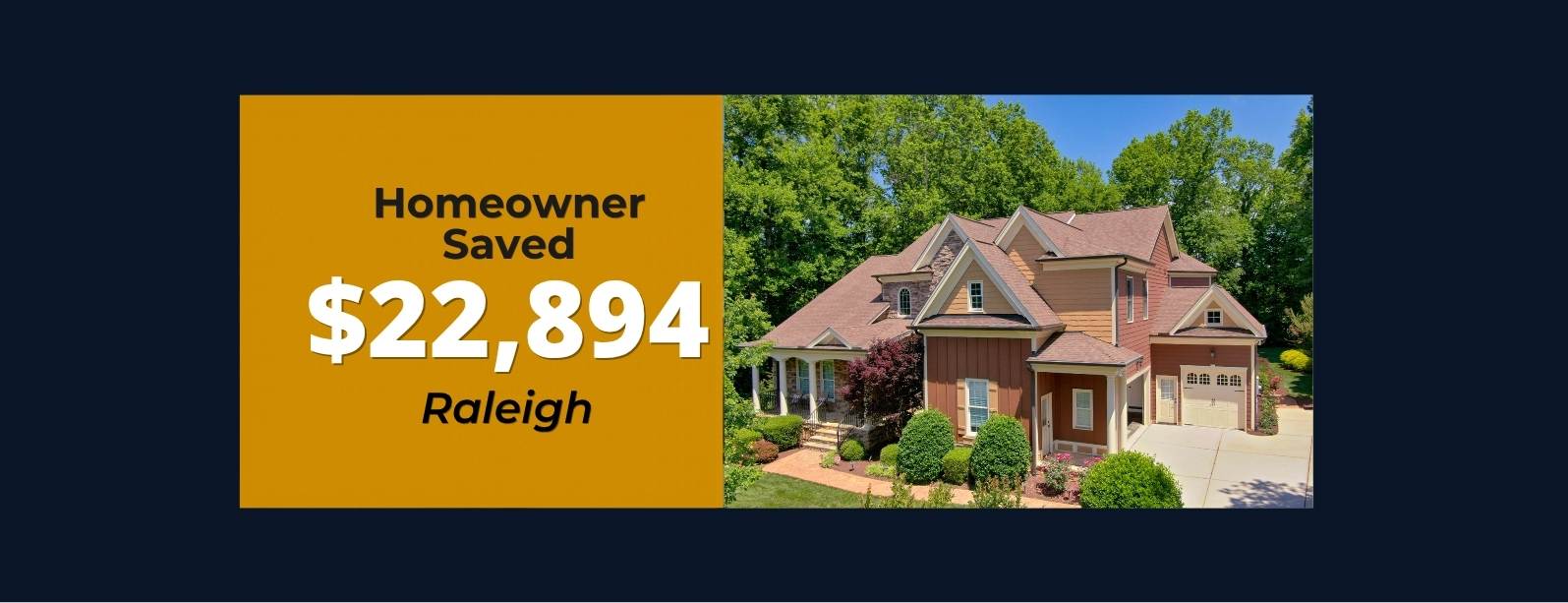 Raleigh homeowner saved $22,894 with Sold Zero Commission