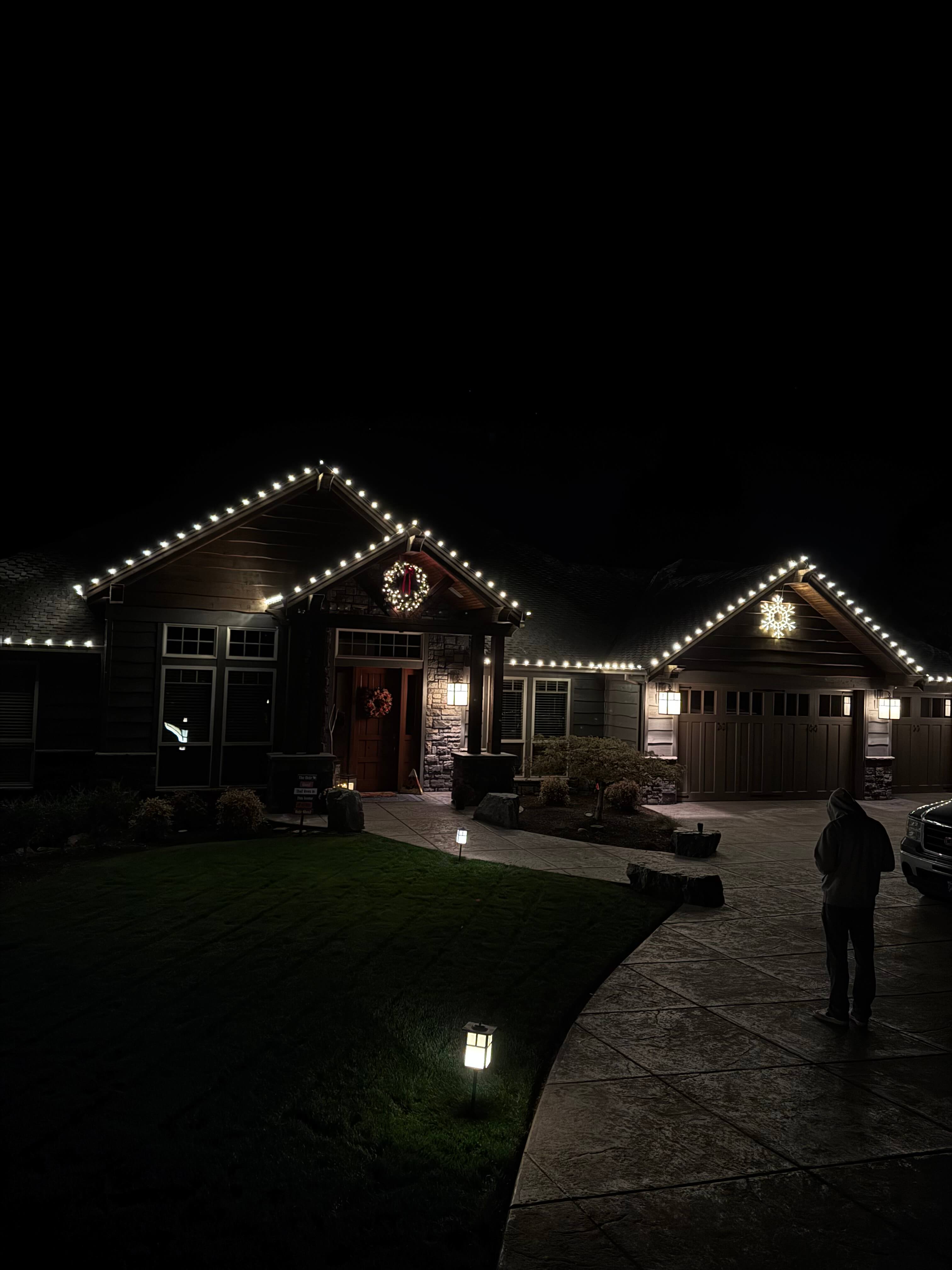 Premium C9 LED Christmas light installation