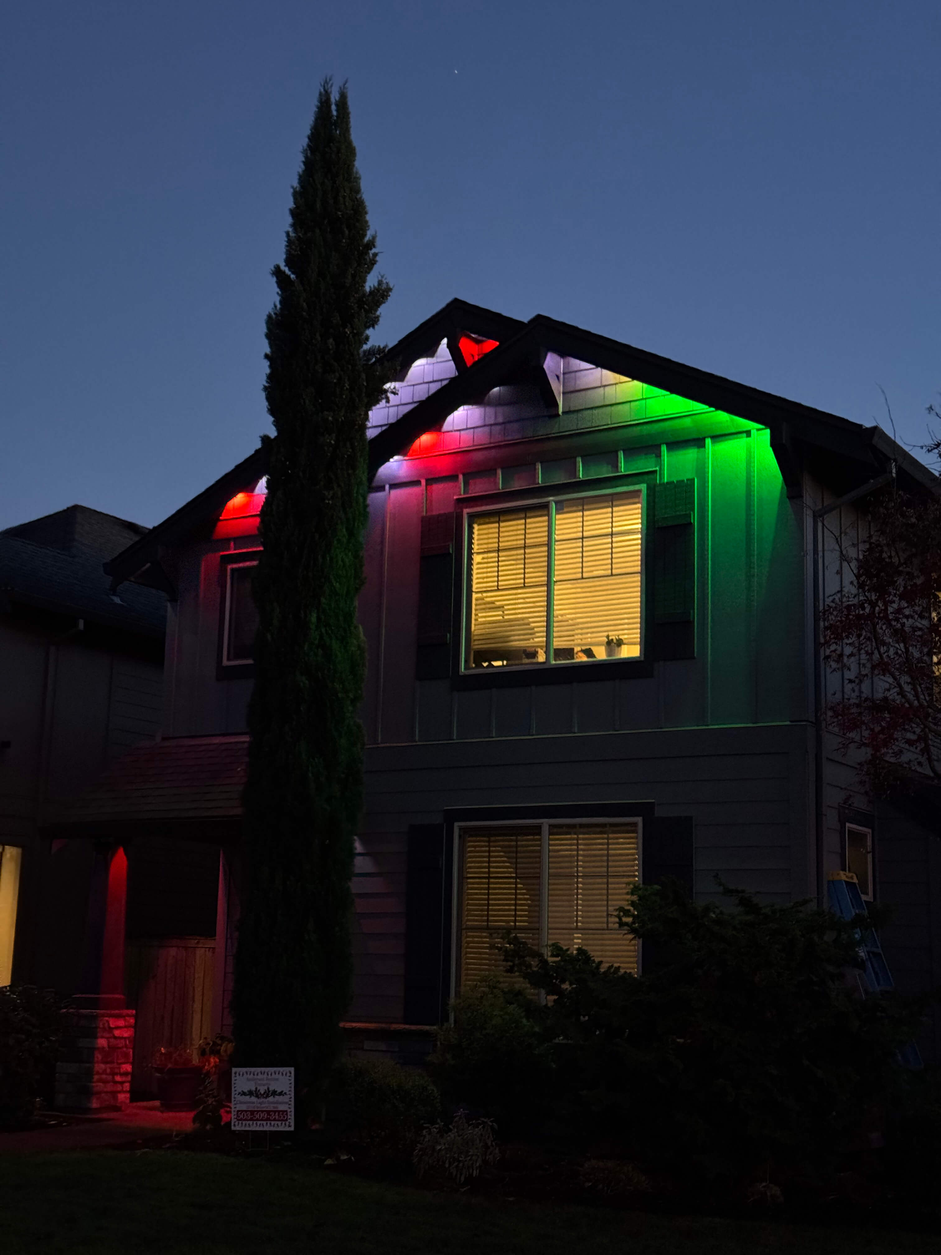 Permanent light style 3 Oregon home