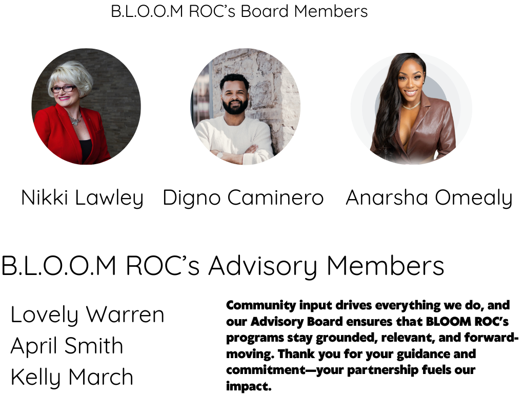 B.L.O.O.M. ROC Board Members