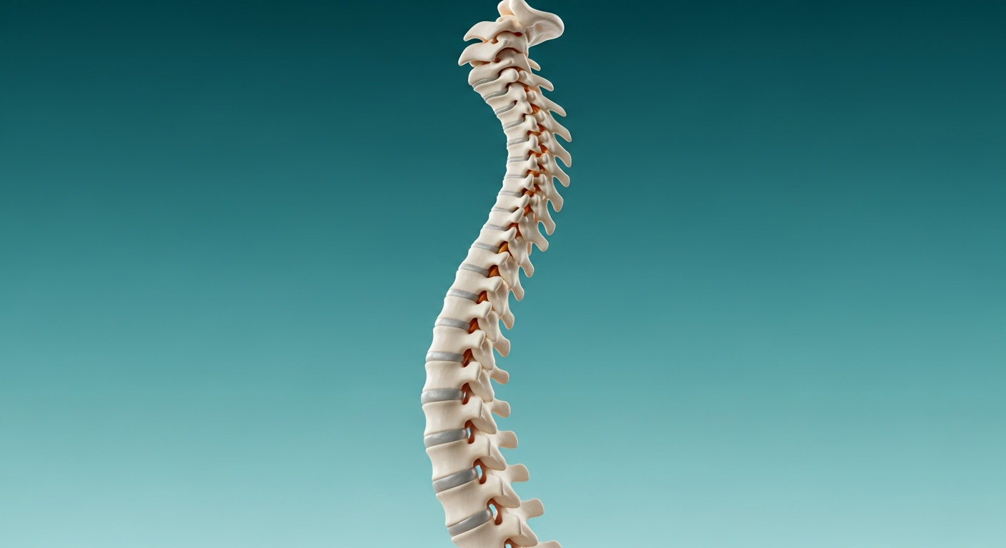 Anatomical model of the spine for educational reference Anatomical model of the spine for educational reference