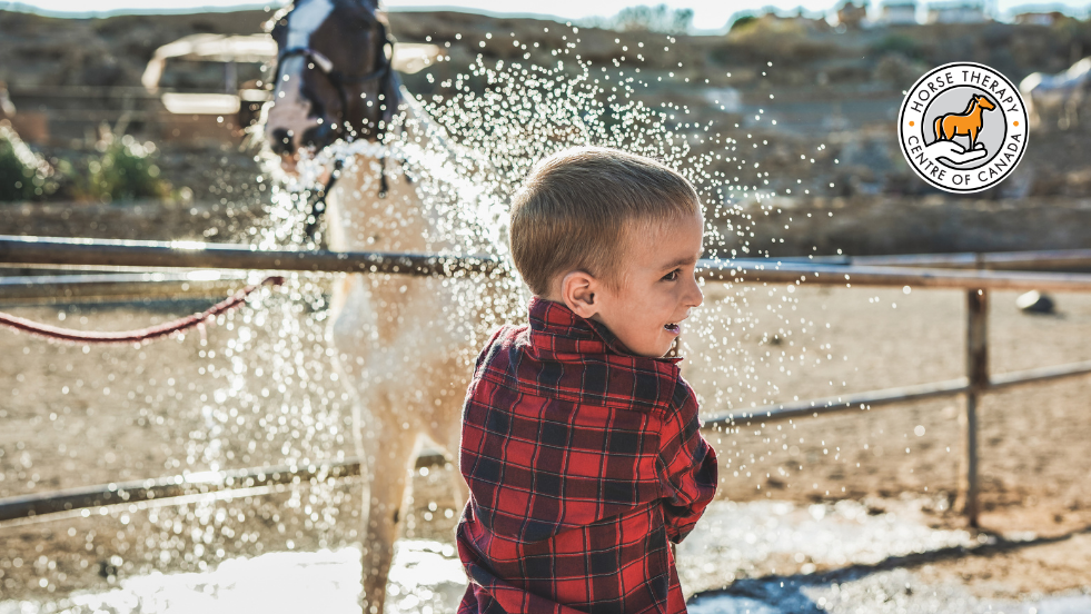 Child exploring outdoor environment during aba therapy for autism