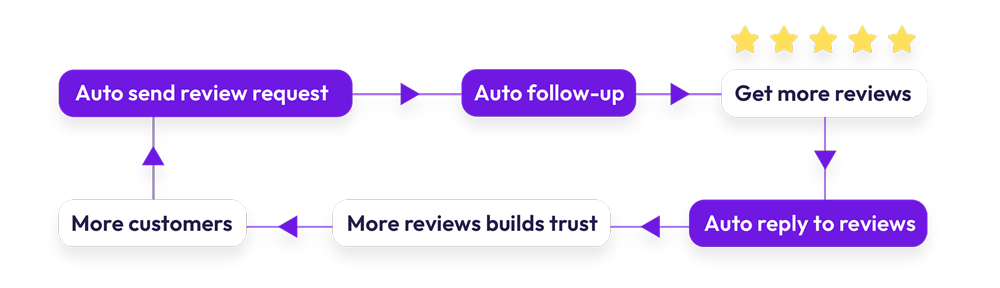 Auto Reviews AI Get reviews on autopilot.