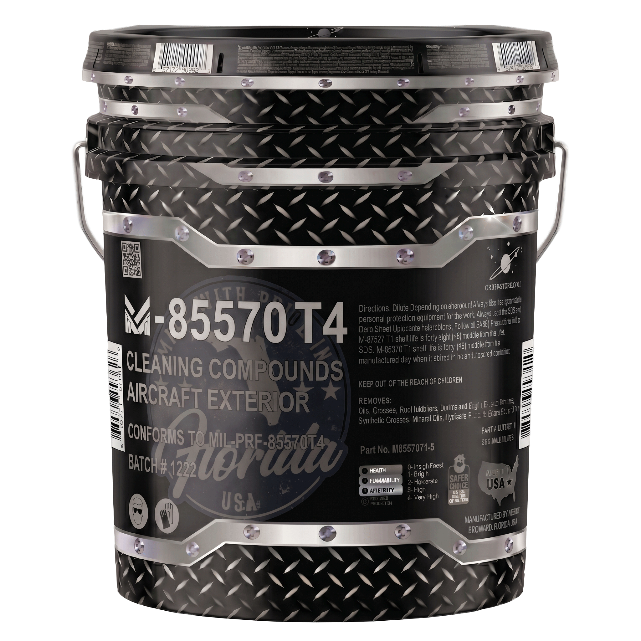 M-85570T4-5 Aircraft Exterior Spot Cleaner, MIL-PRF-85570 Type IV, five-gallon pail