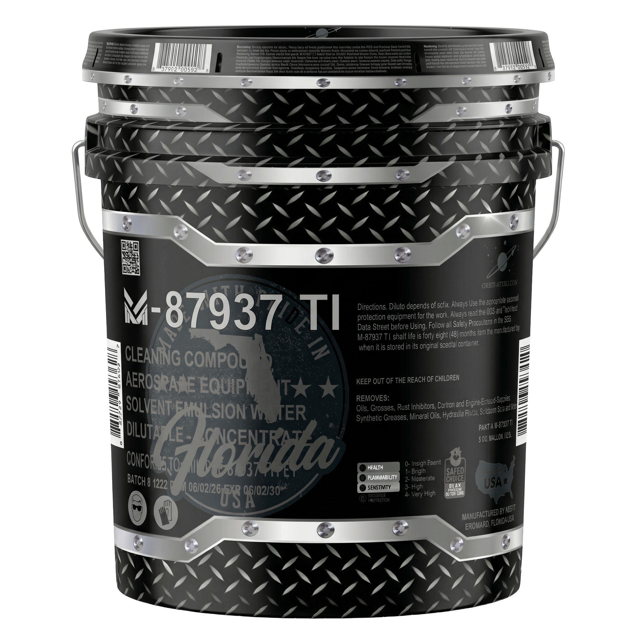 M-87937T1-5 aircraft exterior cleaner, MIL-PRF-87937 Type I, five gallons