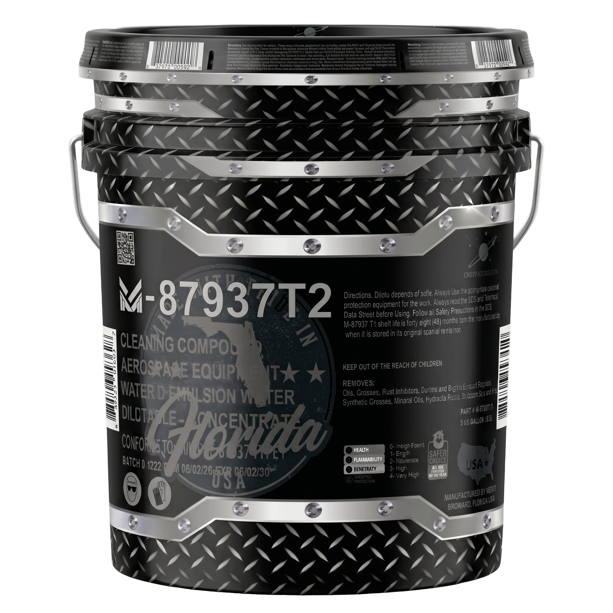 M-87937T2-5 Aerospace Equipment Cleaning Compound, MIL-PRF-87937 Type II, five-gallon pail