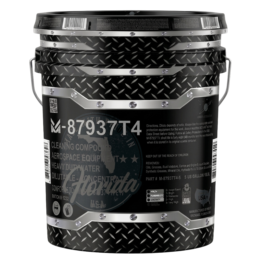 M-87937T4-5 aircraft exterior cleaner, MIL-PRF-87937 Type IV, five gallons