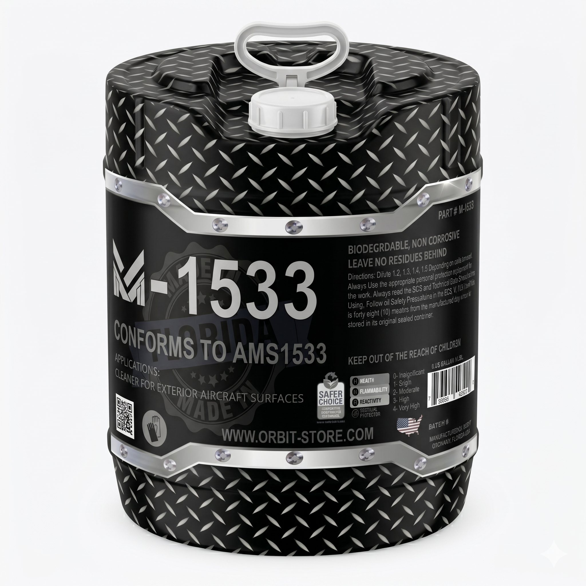 M-1533 gel-type aircraft exterior cleaner, five US gallons