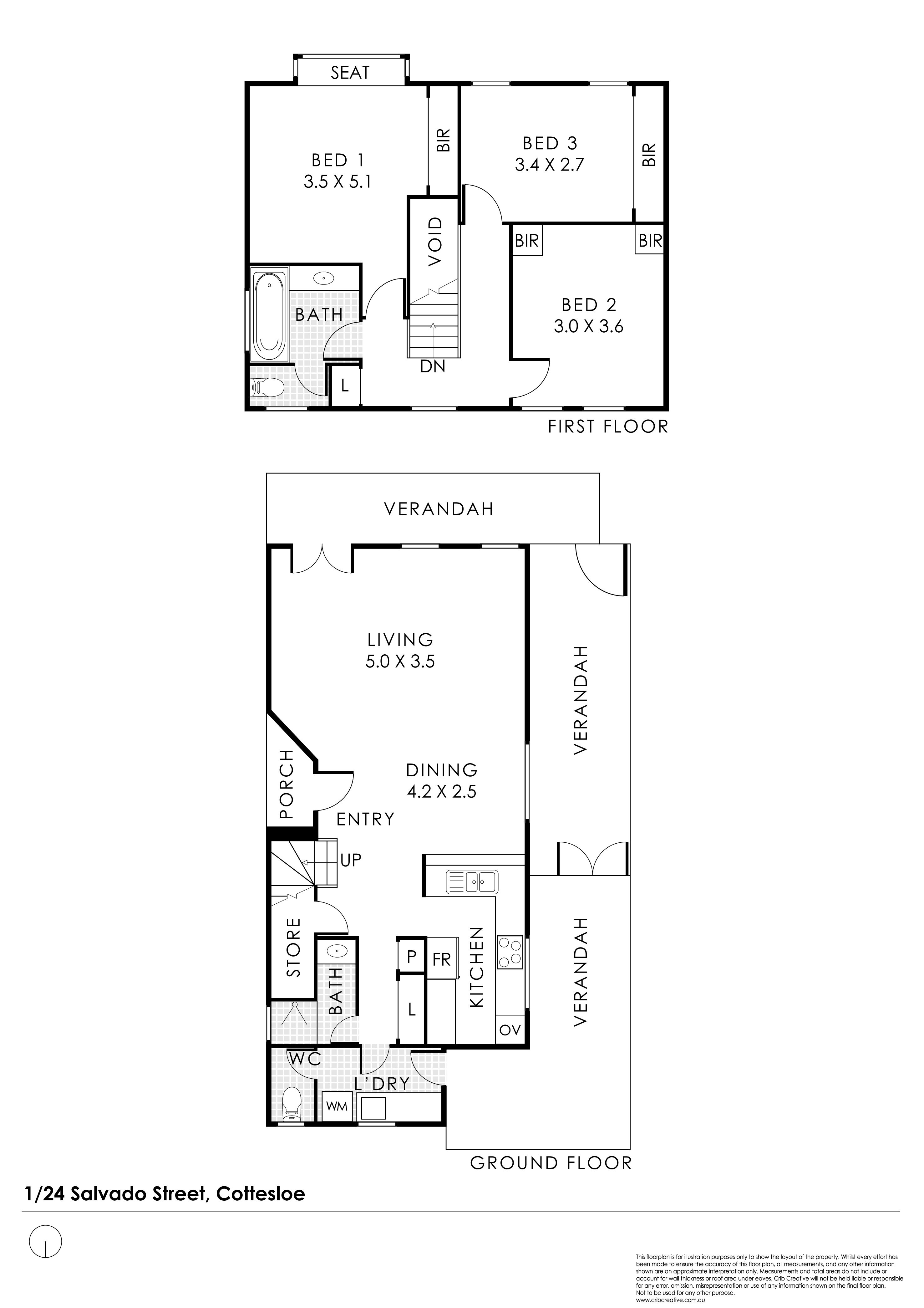 1/24 Salvado Street, Cottesloe WA 6011 Floorplan