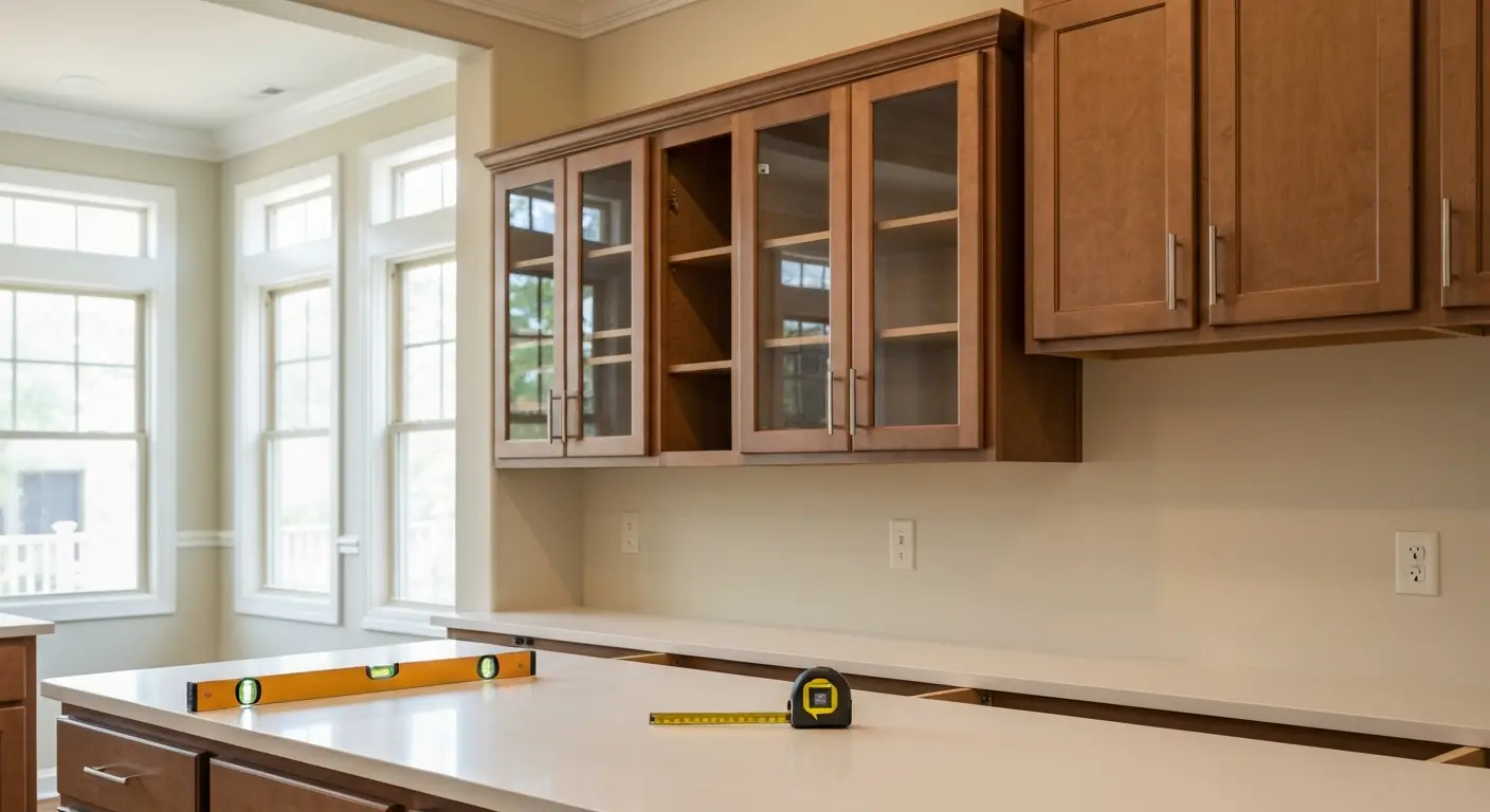 Full kitchen cabinet installation