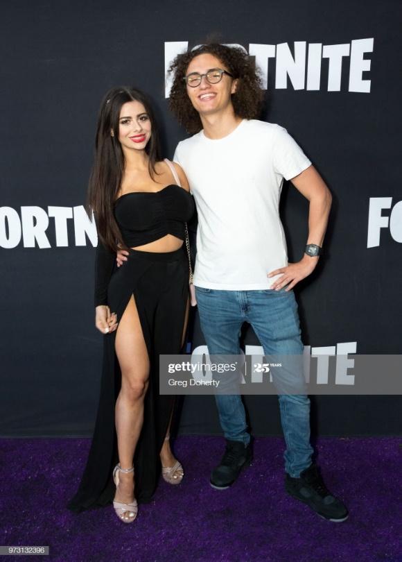 Azzyland Kwebbelkop and Jordan Kwebbelkop attend the Epic Games.