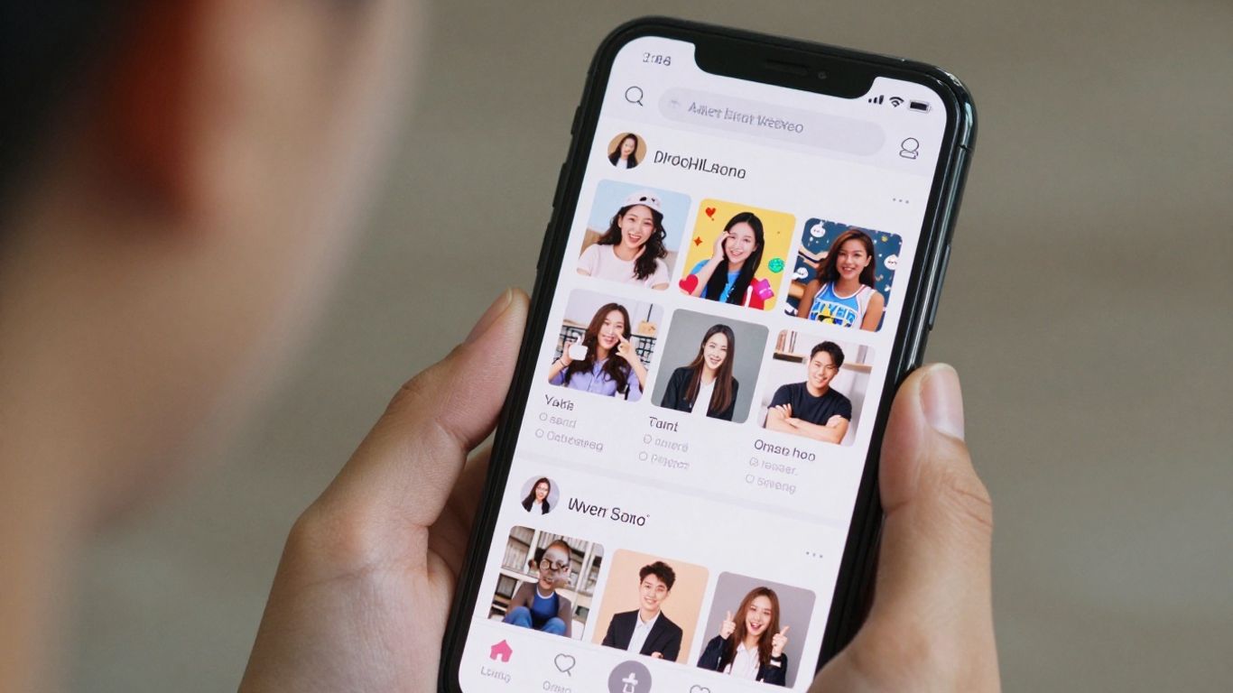 Social media engagement on a smartphone screen.