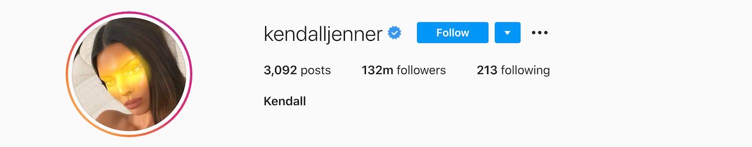 Kendal Jenner has 266 million followers on Instagram.