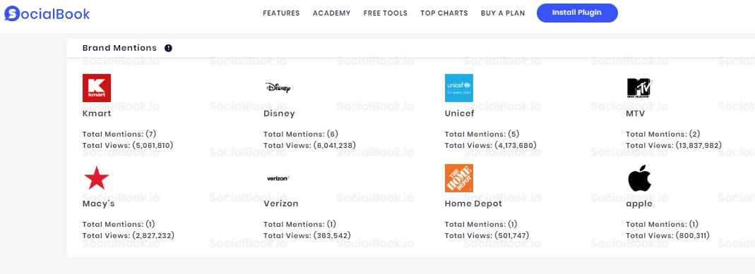 Brand Mentions of Selena Gomez's YouTube channel