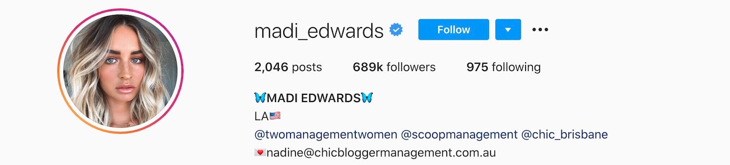 Madi Edwards Instagram