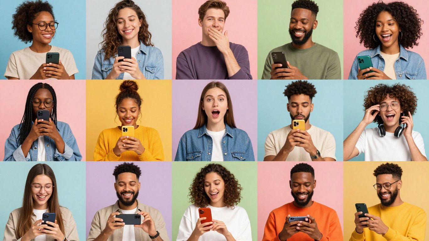 Diverse influencers creating content across various industries.