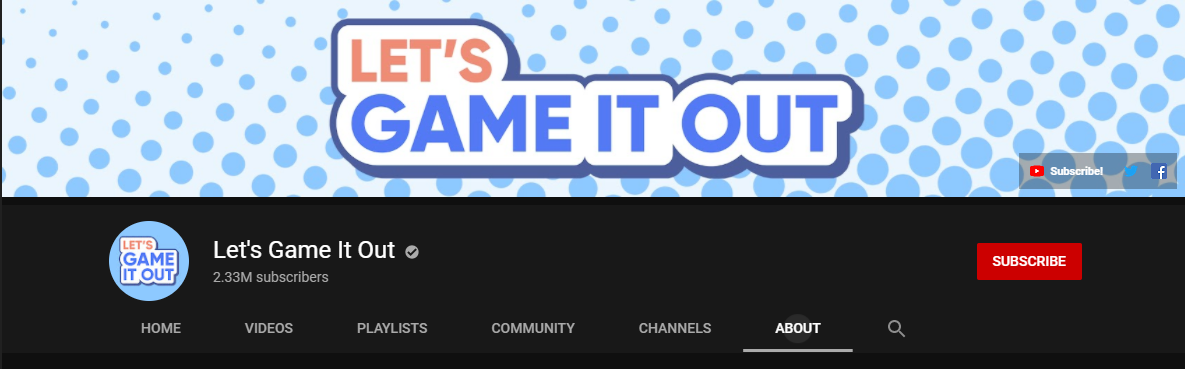 Let’s Game It Out YouTube Channel