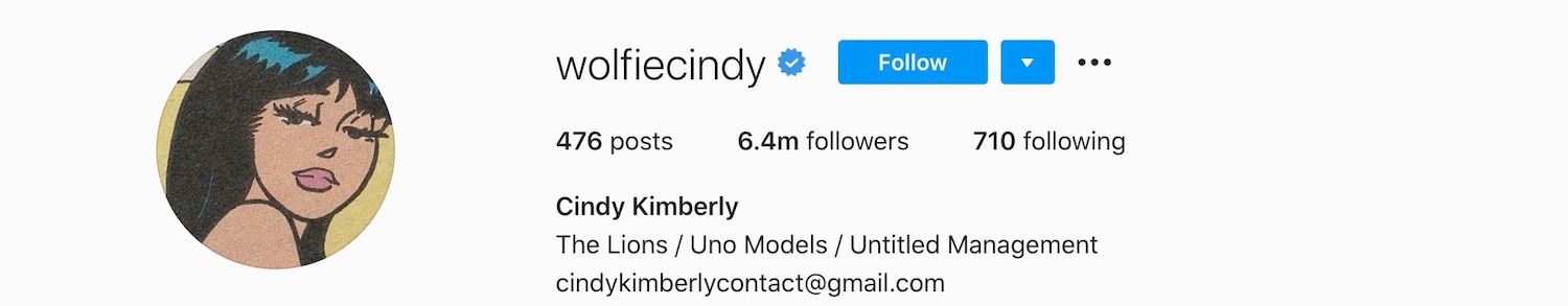 Cindy Kimberly Instagram