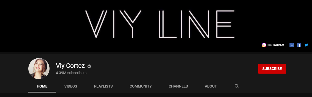 Viy Cortez YouTube channel