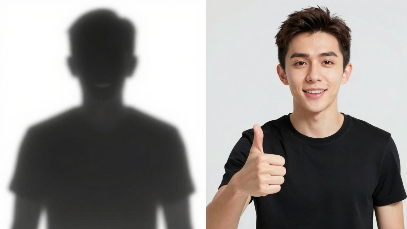 Fake influencer versus verified influencer comparison.