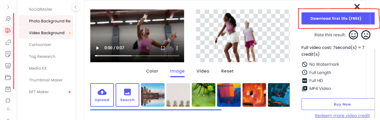 Download the first 10 second of your final video for free! Download the first 10 second of your final video for free!