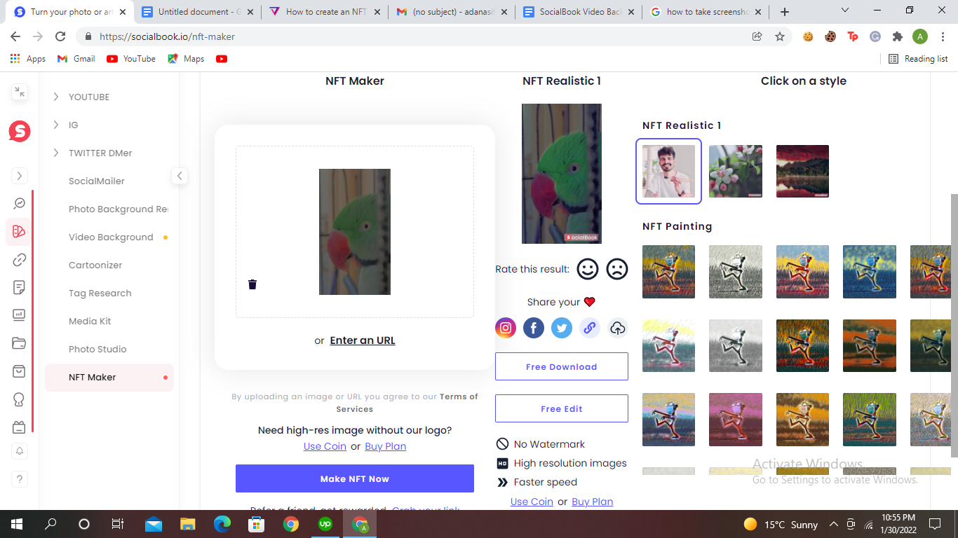 Make your first NFT now!