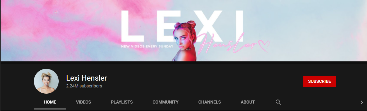 Lex Hensler YouTube channel