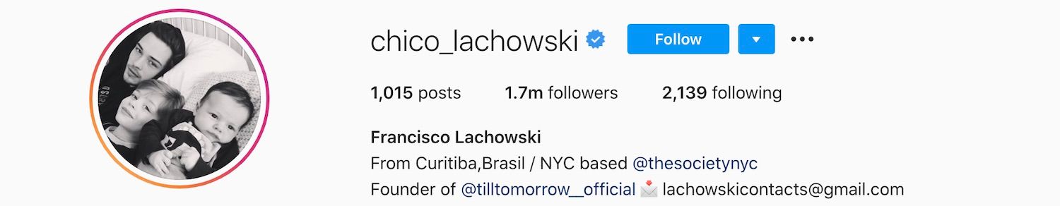 Francisco Lachowski Instagram