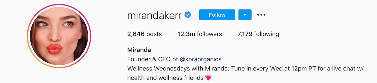 Miranda Kerr Instagram