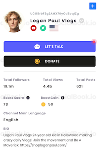 Logan Paul subscriber count