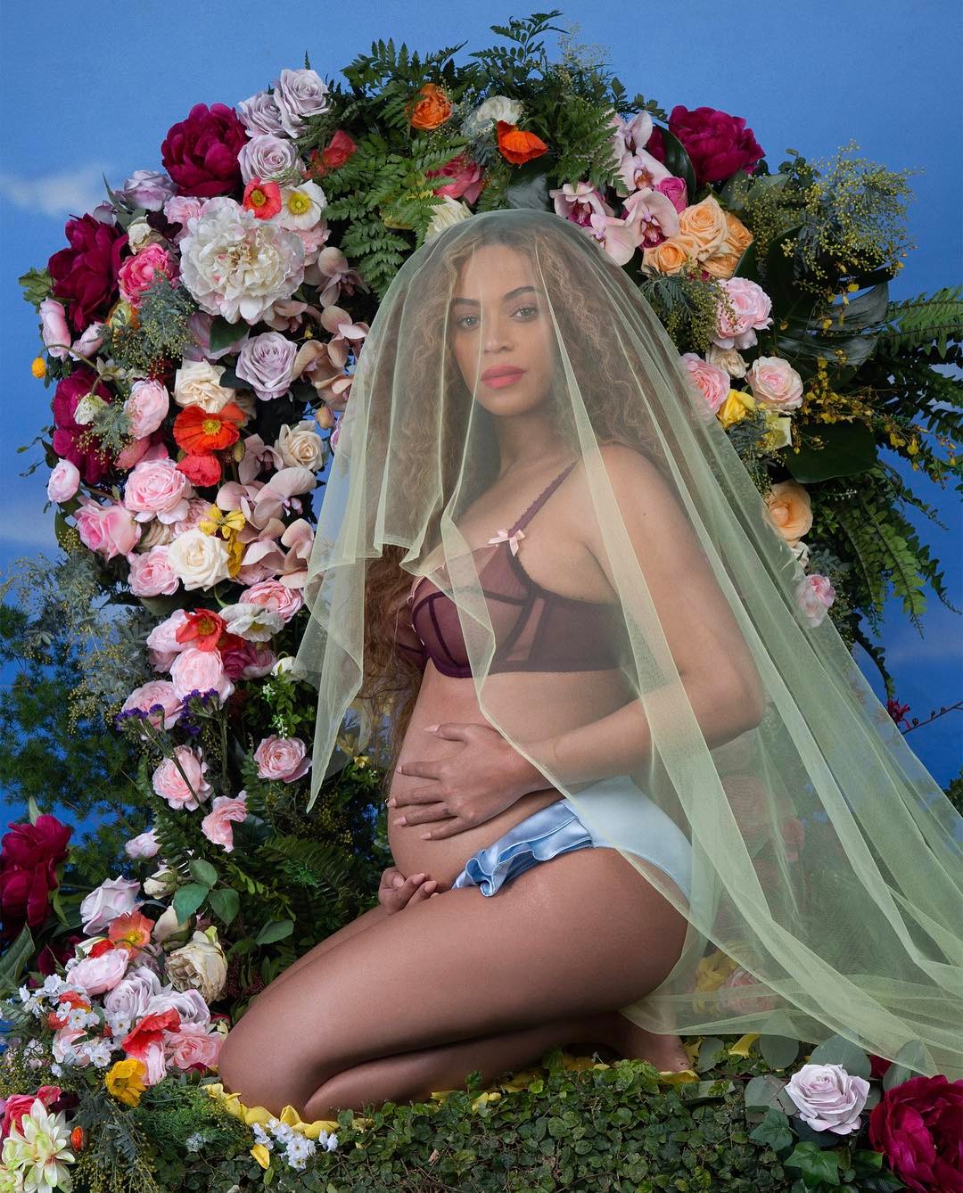 Beyonce's Instagram post announcing her pregnancy.