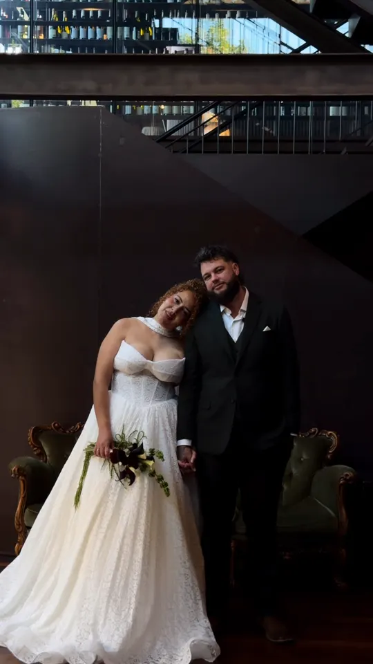 Gisele and Josh during their ceremony