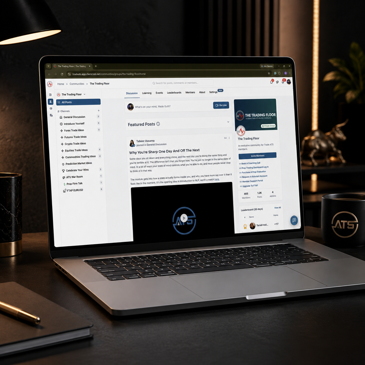 The ATS Trading Floor private member community