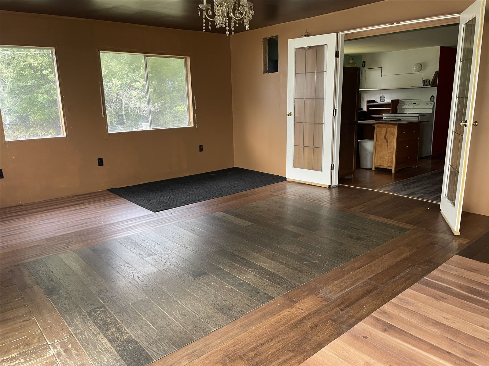 Room with French doors