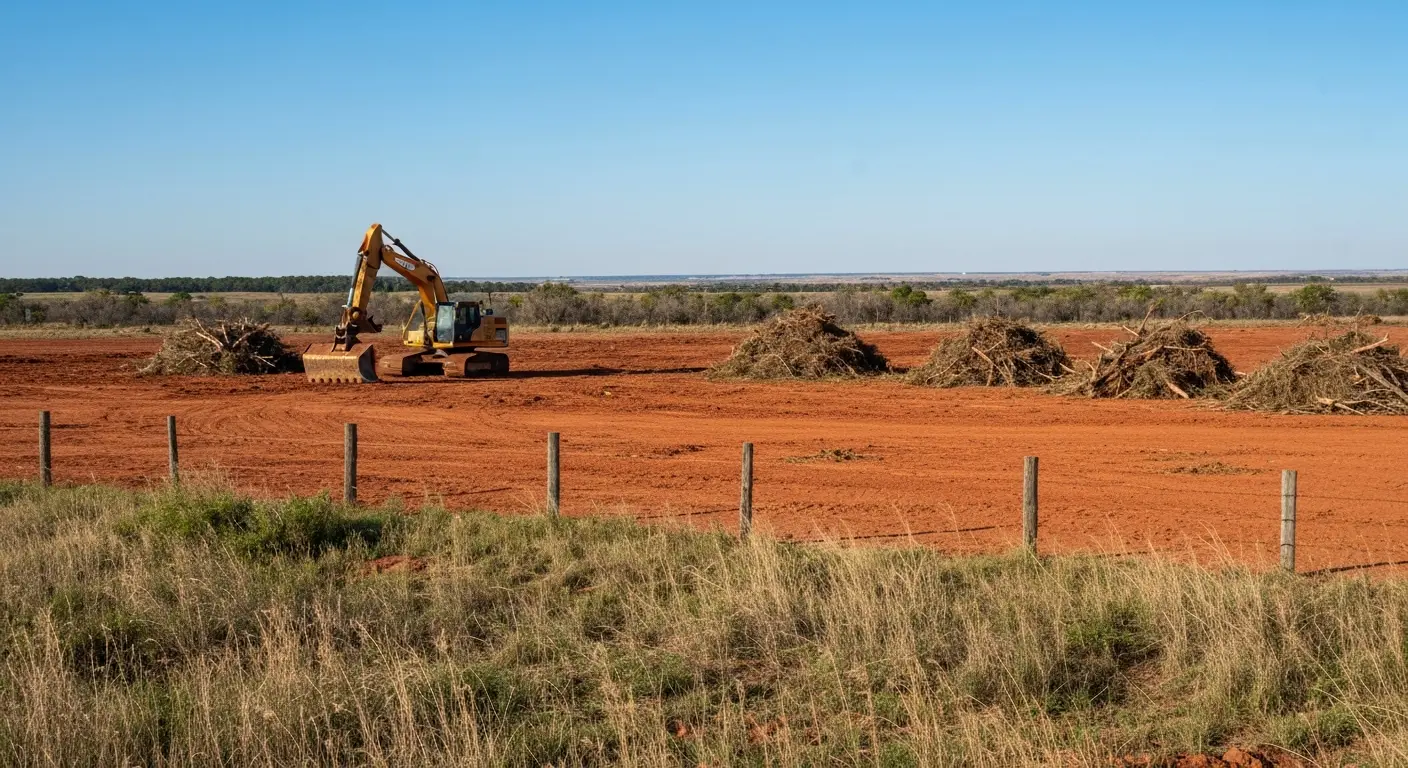 Land clearing equipment in Fletcher Oklahoma