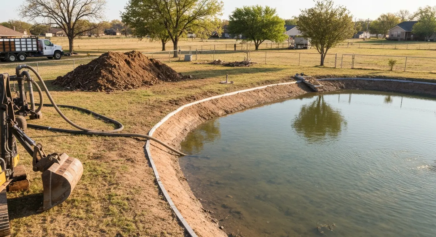 Pond cleanout project