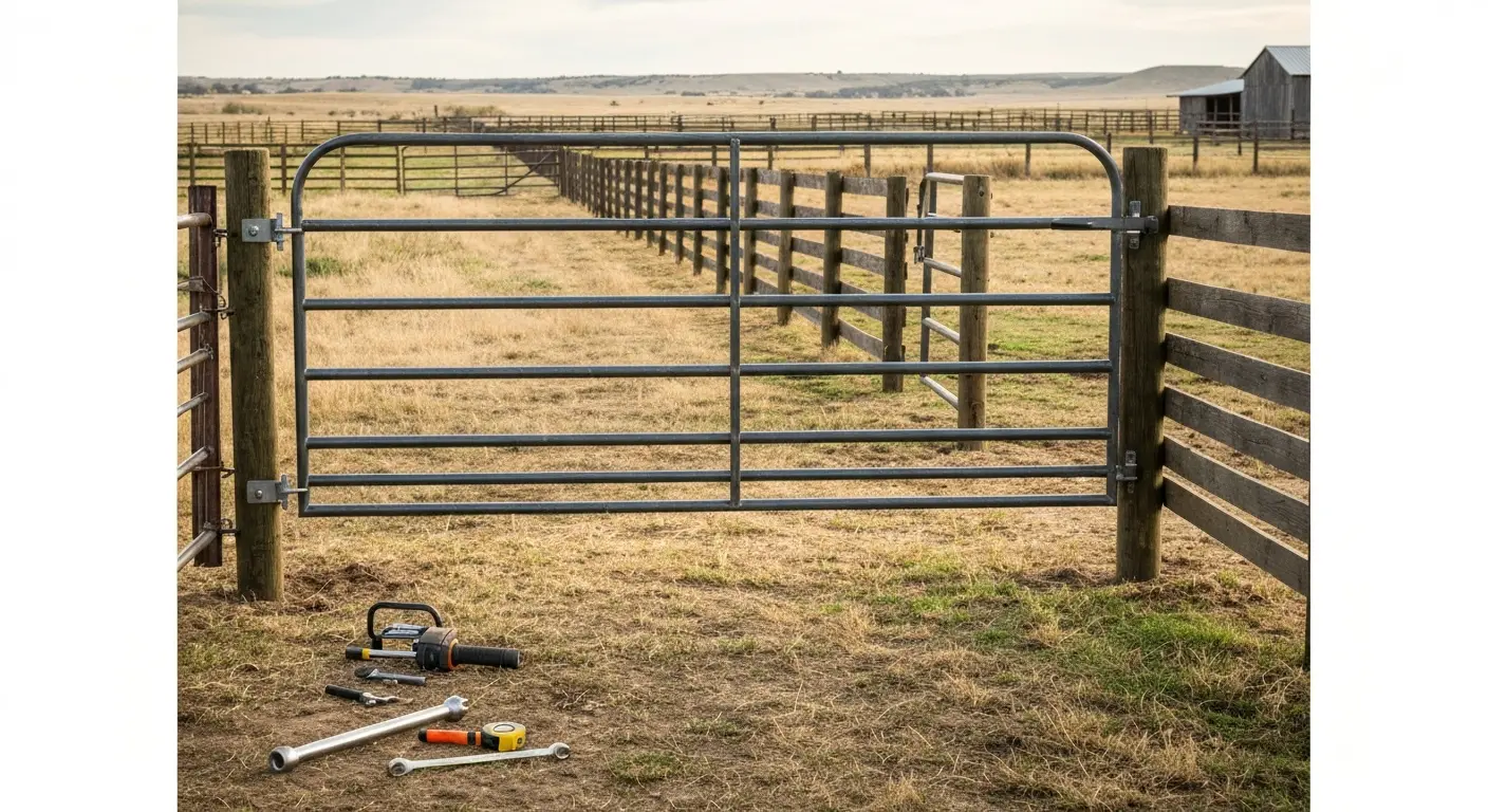 Metal gate installation