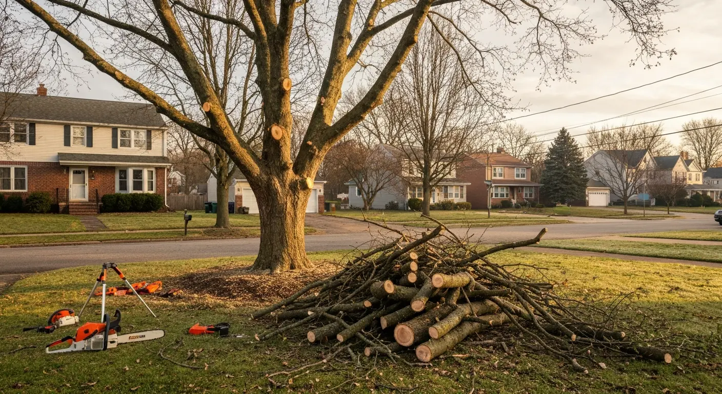 Tree trimming for health and safety